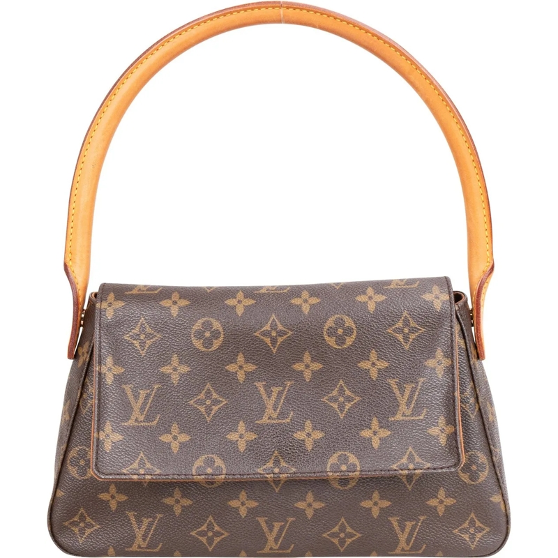 Louis Vuitton Tote Louis Vuitton Canvas Monogram Looping PM Handbag braun
