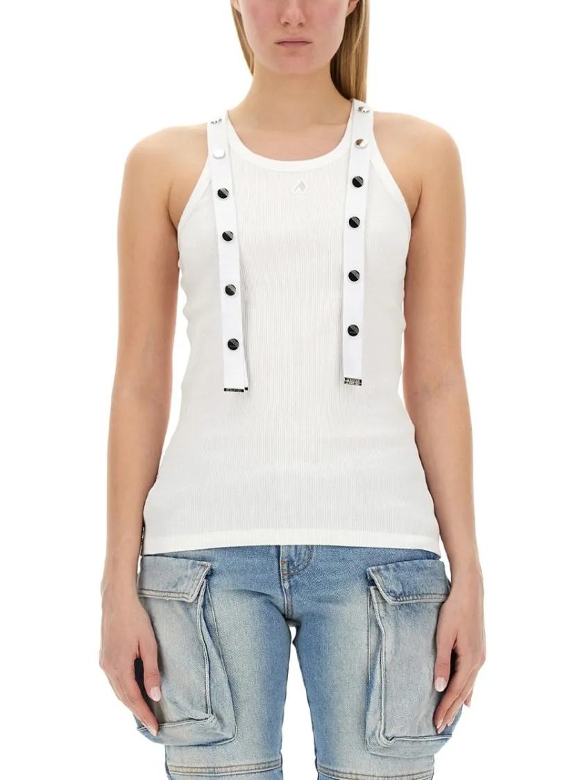 Thumbnail - The Attico - Jersey Tank Top - Größe 38 - weiß