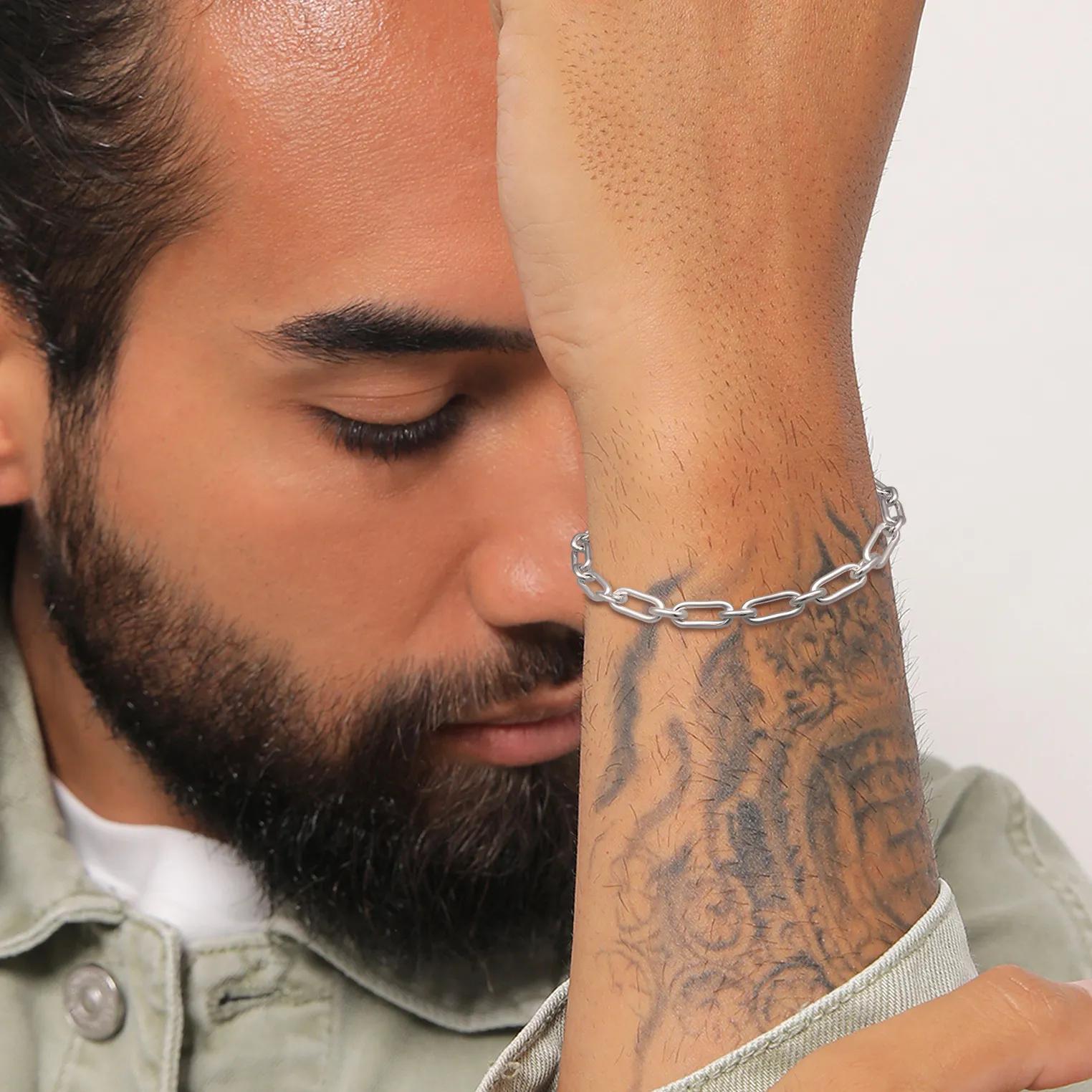 Thumbnail - Kuzzoi Armbänder - Armband Gliederkette Modern Oval 925 Sterling Silb - Gr. 21 CM - in Silber - für Damen