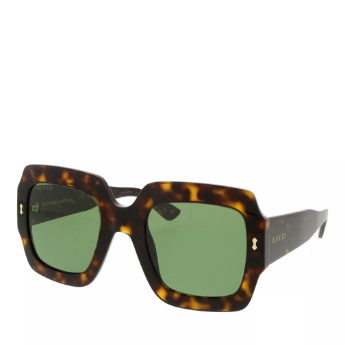 Gucci GG1111S-002 53 Woman Bio Acetat Havana-Green Sonnenbrille
