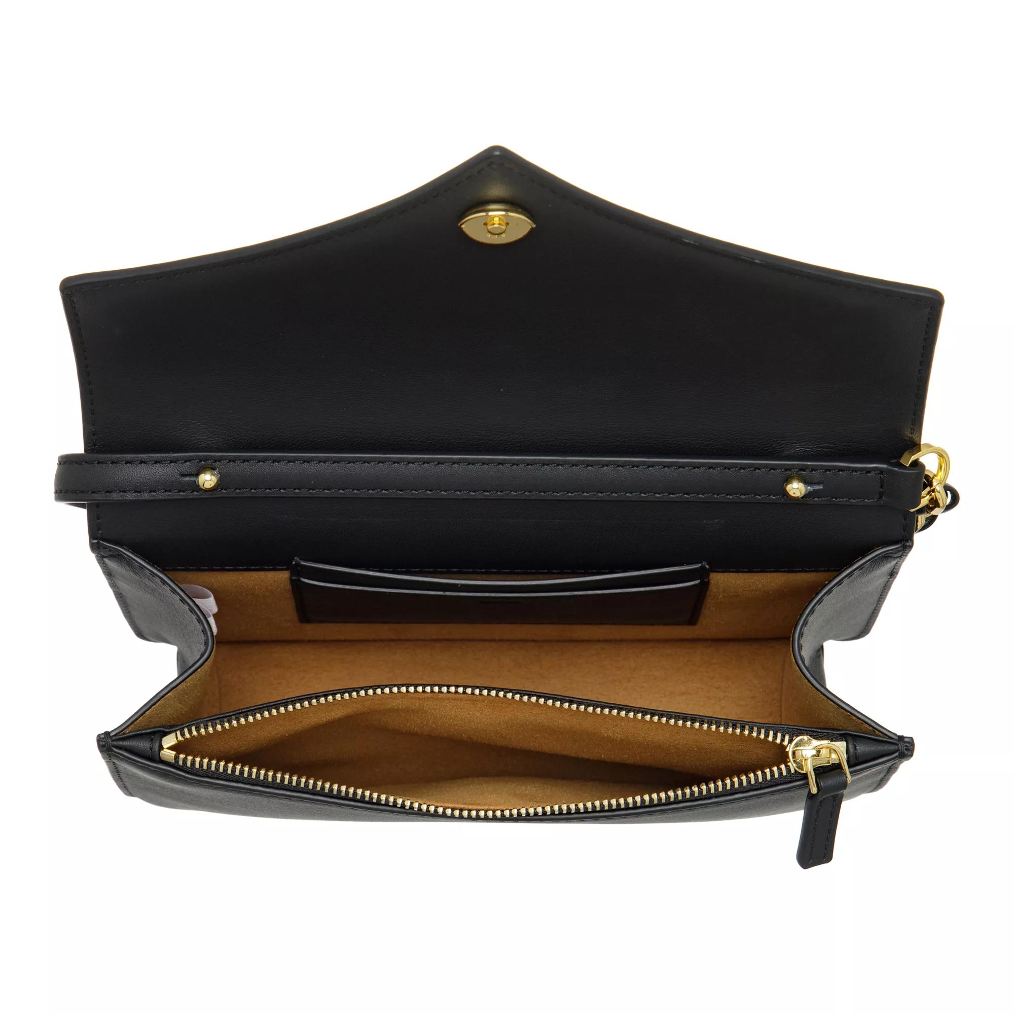 MCM Crossbody bags Diamond Lthr Brillie Crossbody Mni Bk in zwart