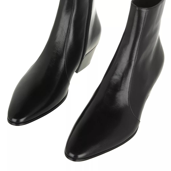 Leather booties on store sale