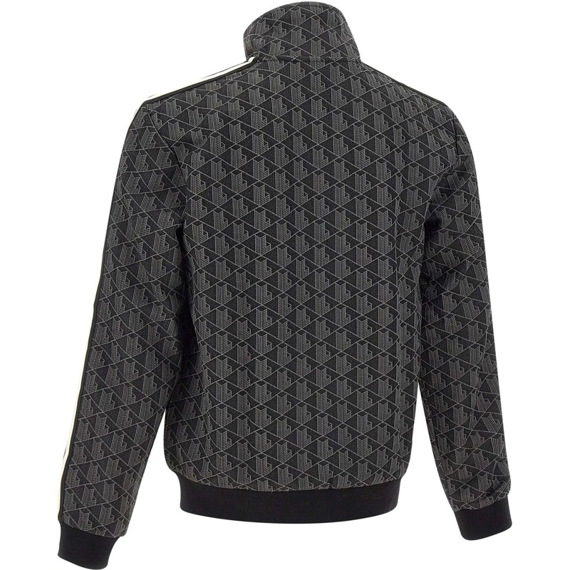 Lacoste Übergangsjacke Sweatjacke mit Jacquard-Monogramm und Logo-Detail Dunkelgrau(Image 7)