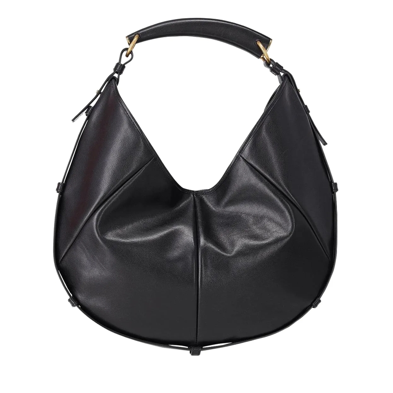 Saint Laurent Hobo Bag Schultertasche aus Leder schwarz(Image 5)