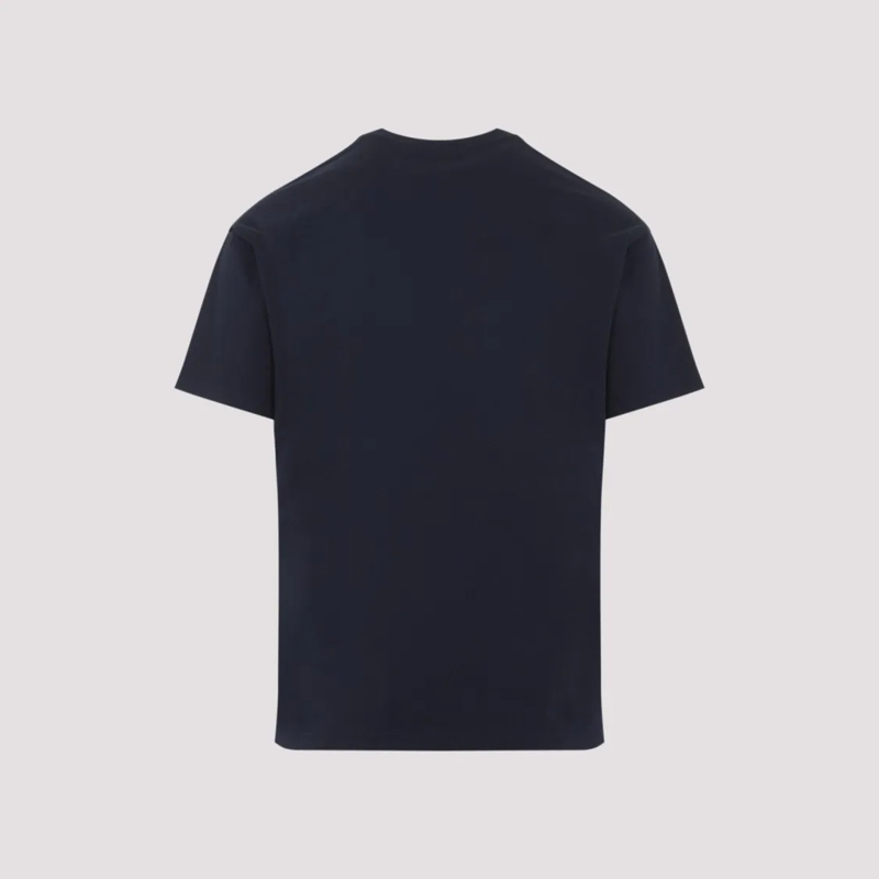 Givenchy T-Shirt Black Crew Neck T-Shirt With Patch Detail Blue(Image 3)