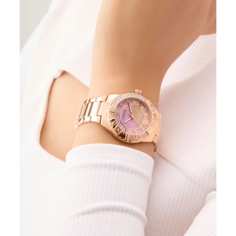 Guess Quarzuhr Quarz-Analoguhr Sangria rosa(Image 2)