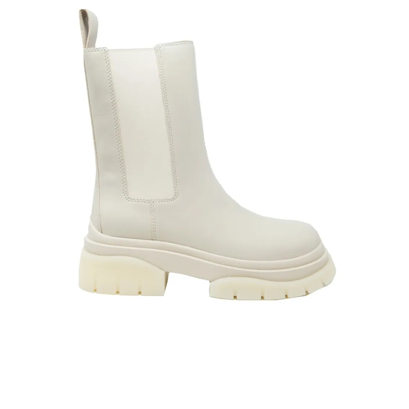 Ash Bottes Storm Cream Mustang Cream Ankle Boots White