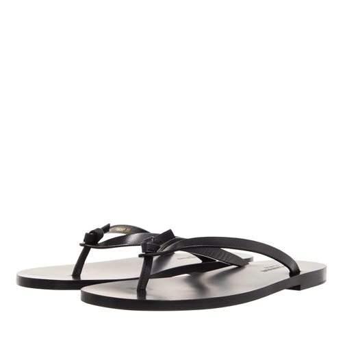 Saint Laurent Laguna Flip Flop Sandals Black Flip Flop