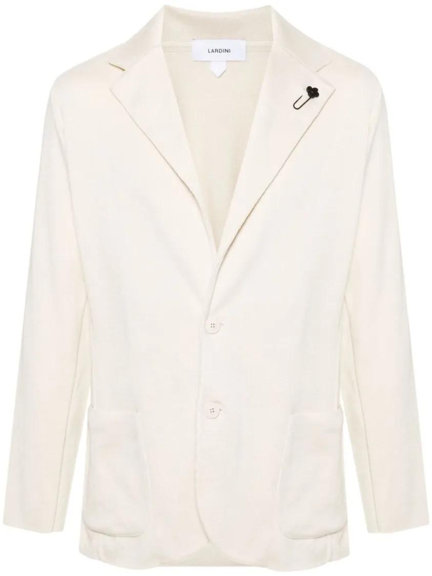 Lardini - Light Beige Cotton Jacket - Größe M - beige