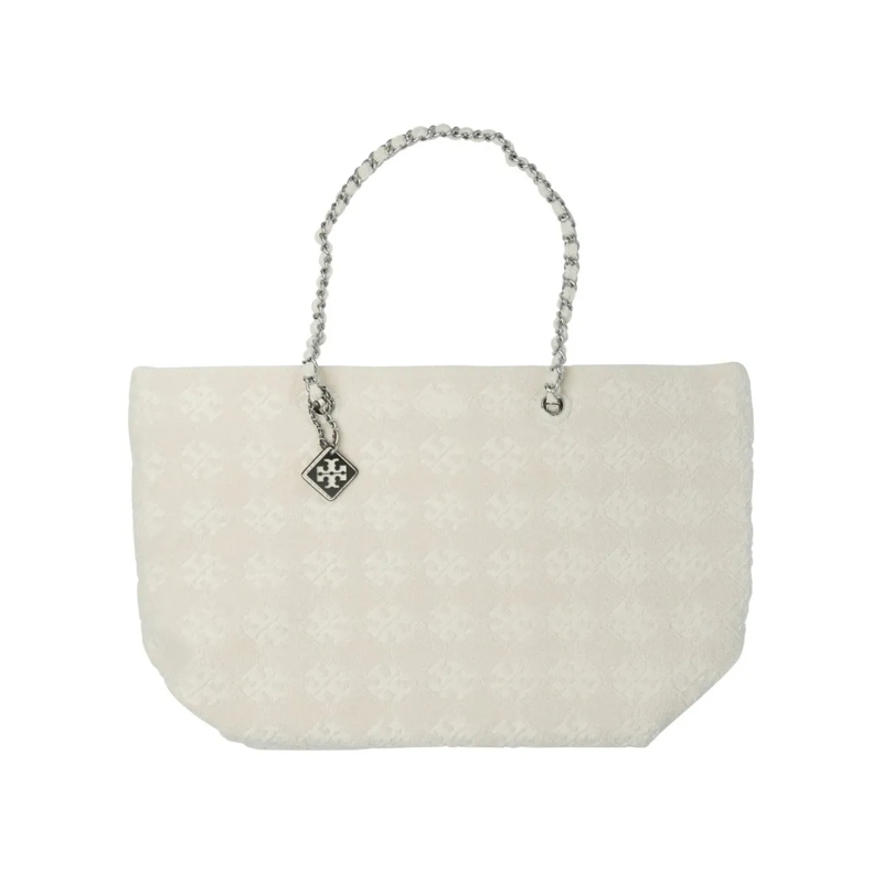 Tory Burch Sac à bandoulière Ella Terry Chain Tote Grey