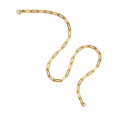 Meadowlark Paperclip Heavy Necklace 45 cm Gold Plated Kurze Halskette