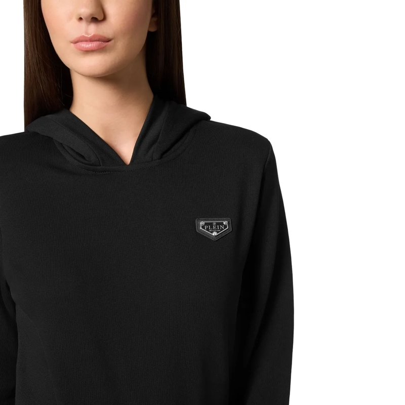 Philipp Plein Top Hoodie Iconic Plein schwarz(Image 5)