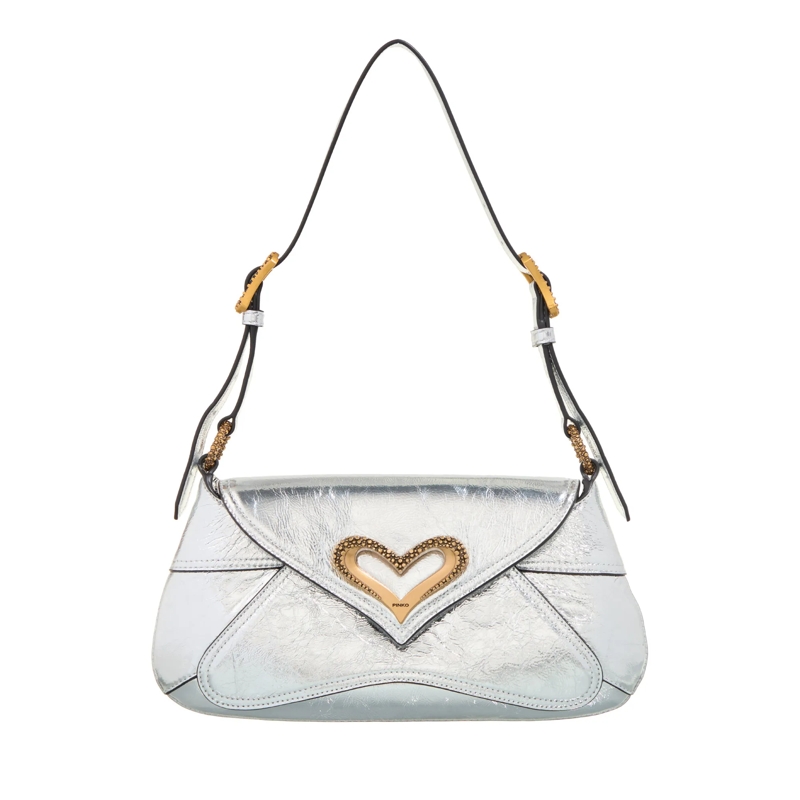 Pinko Schultertasche 520 Shoulder Classic Fl Silver