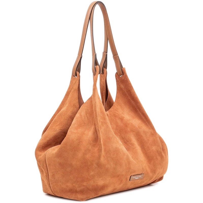 Gianni Chiarini Sac à bandoulière Borsa a Spalla Dua in Pelle Scamosciata beige(Image 2)