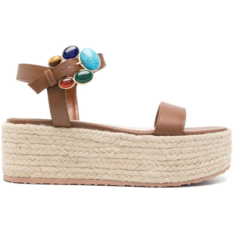 Gianvito Rossi Sandalen Sandals Leather Brown braun