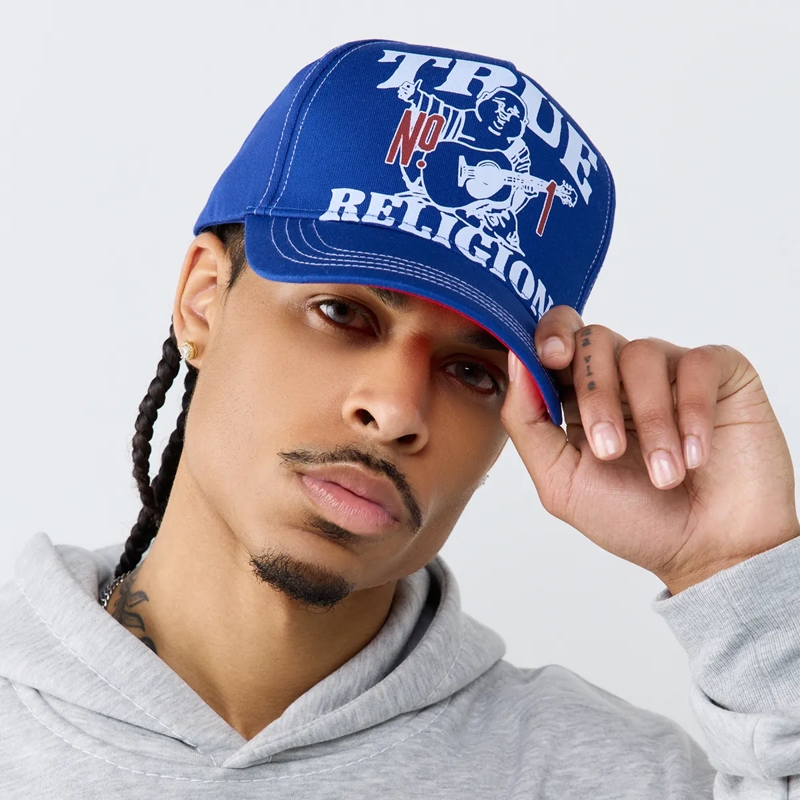 True Religion Hut - Verstellbare Riemen am Hinterkopf- Verstärktes  blau(Image 2)