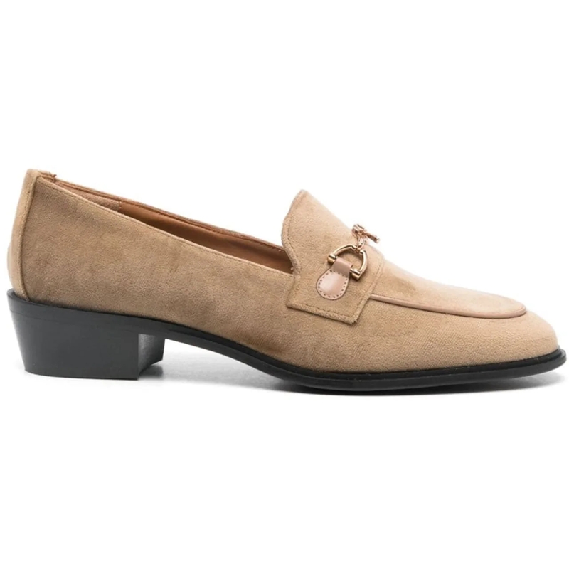 Roberto Festa Loafer Flat Shoes Golden gold