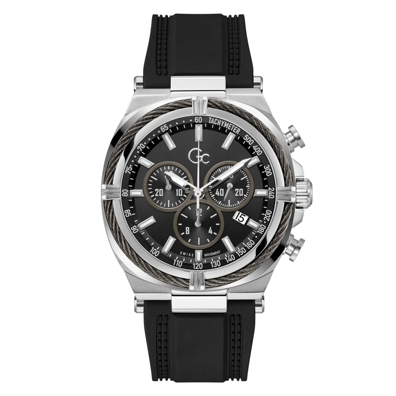 GC Quarzuhr Quarz-Chronographenuhr Gc Ironclass schwarz