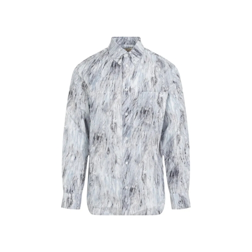 Marni Light Blue Cotton Shirt Blue Hemden