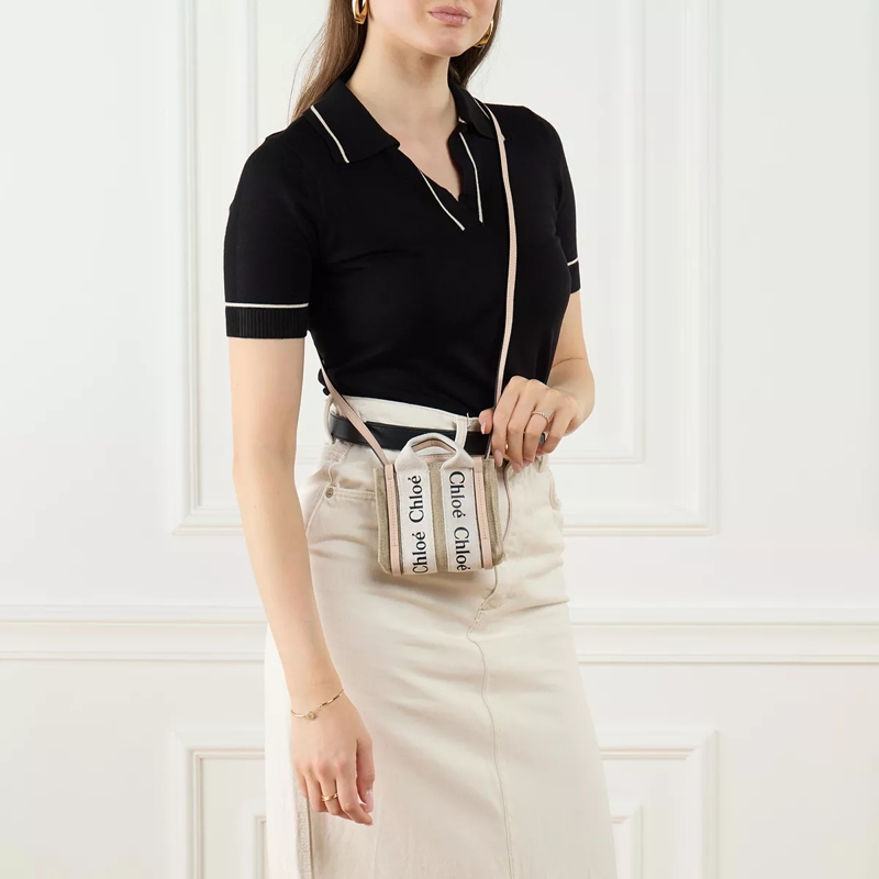 Chloé Mini sac Woody Cement Pink(Image 2)