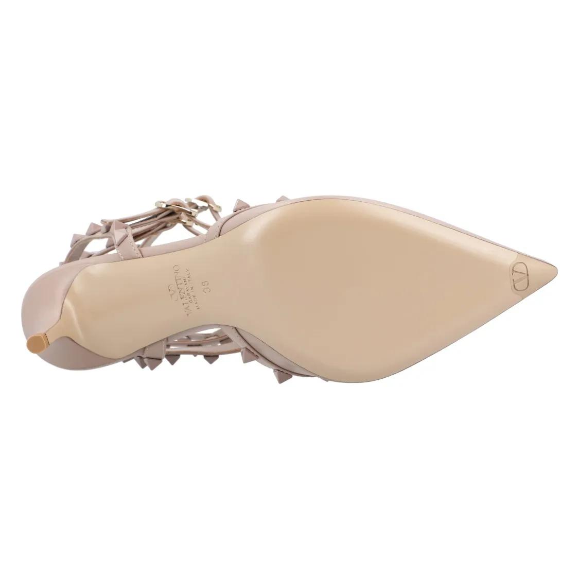 Thumbnail - Valentino Garavani Hohe Schuhe - Rockstud' Pumps Beige - Gr. 36 (EU) - in Beige - für Damen