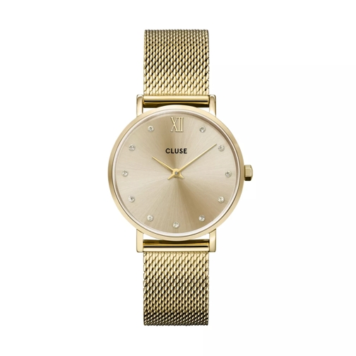 CLUSE Quartz Horloge CLUSE Minuit damen Uhr Gold CW10204 Gold farbend