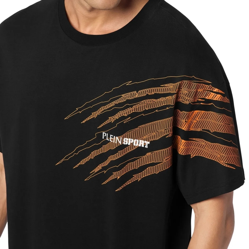 Plein Sport T-Shirt T-Shirt Rundhalsausschnitt Ss Scratch schwarz(Image 5)