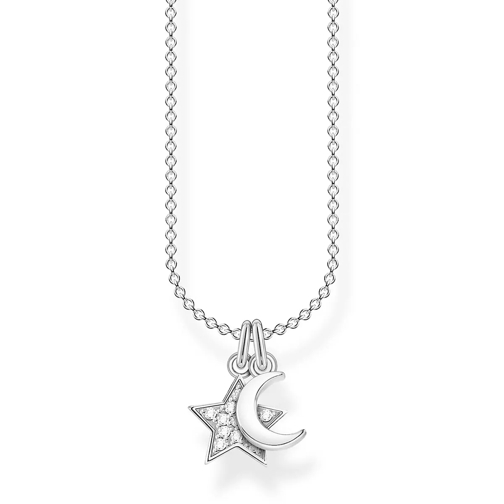 Thomas Sabo Necklace Star & Moon Pearl White Collana media