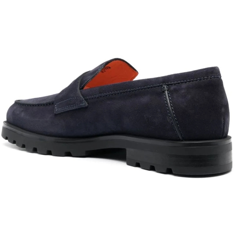Santoni Loafer Flat Shoes Blue blau(Image 9)