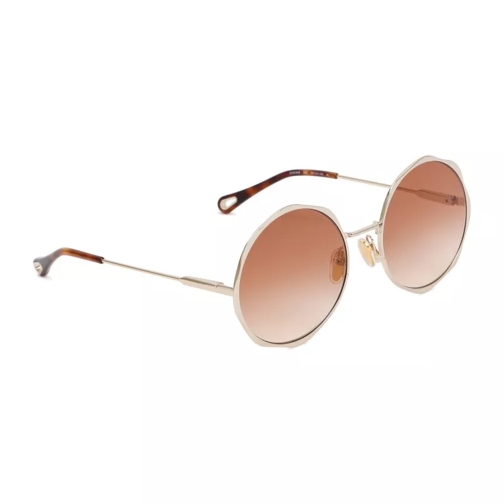 Chloé Sonnenbrille Gold And Gradient Brick Sunglasses Gold