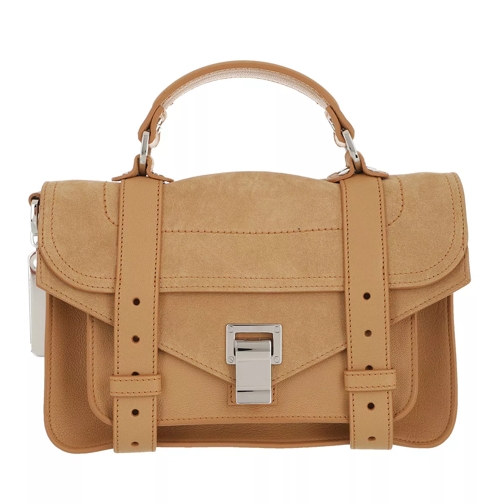 Proenza Schouler PS1 Tiny Lux Leather Suede Camel Besace