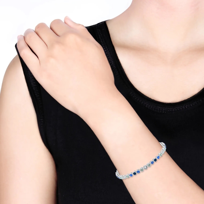Elli Armband Armband Multi-Color 925 Silber, mit Kristallen von silber(Image 4)