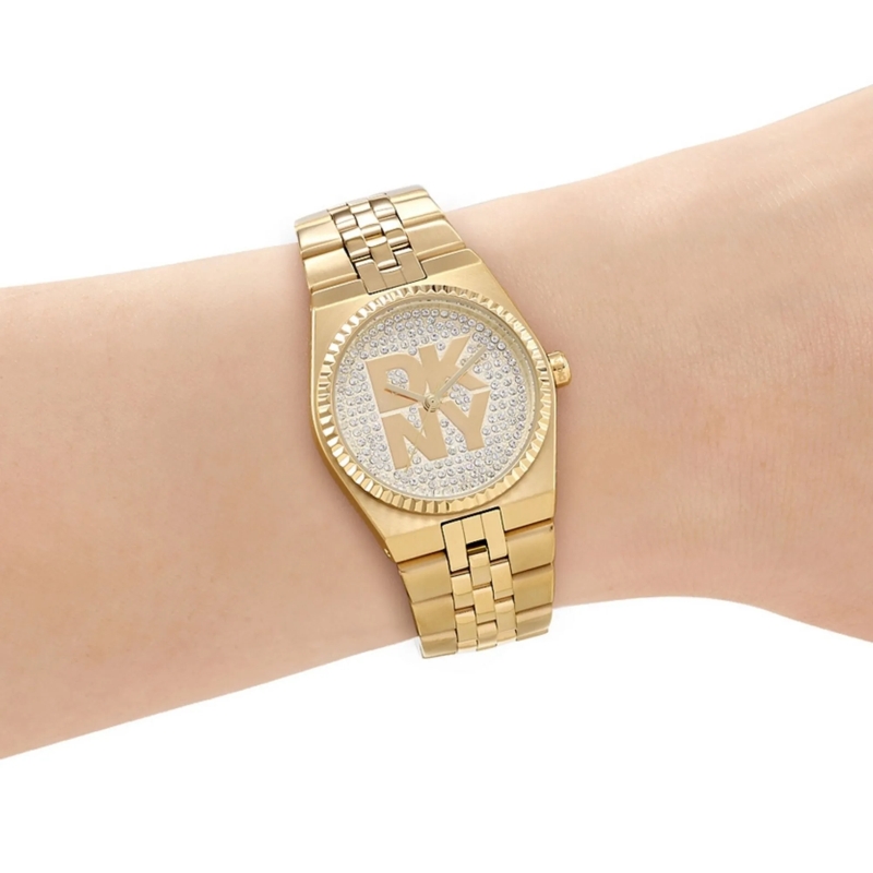 DKNY Quarzuhr Quarzuhr Logo Watch gold(Image 5)
