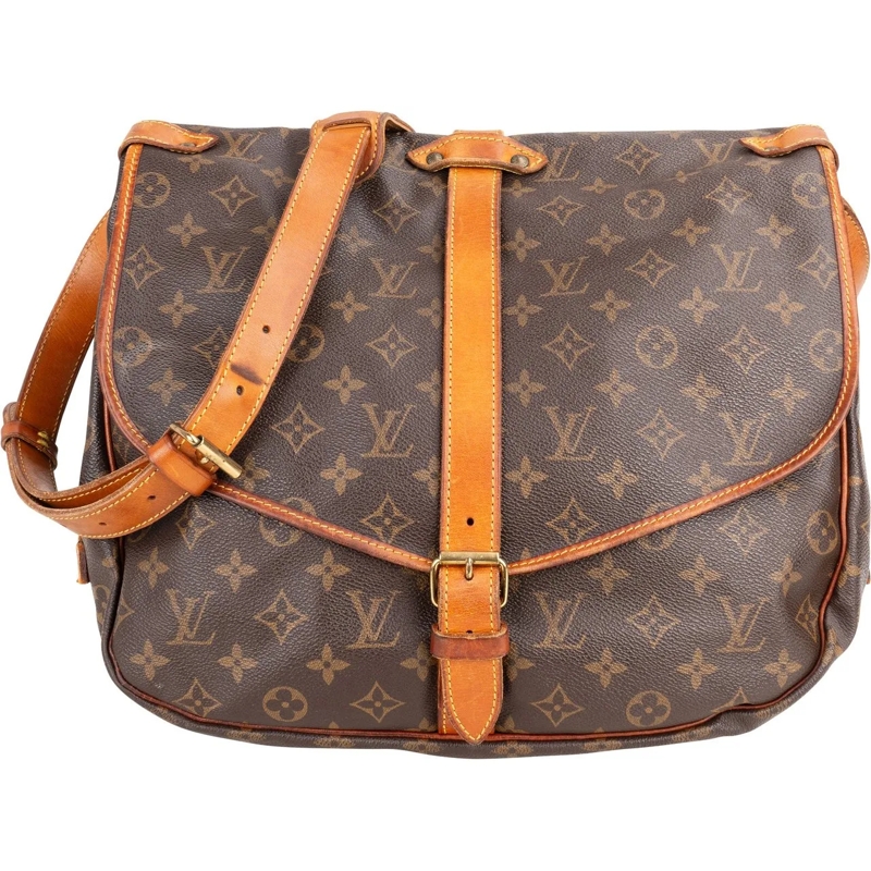Louis Vuitton Tote Louis Vuitton Canvas Monogram Saumur 35 Crossbody  braun