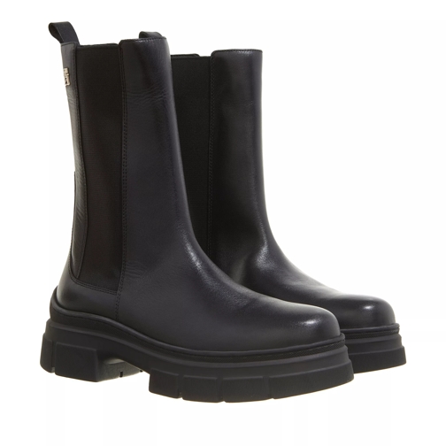 Tommy Hilfiger Chelsea Boot Essential Leather Chelsea Boot Black