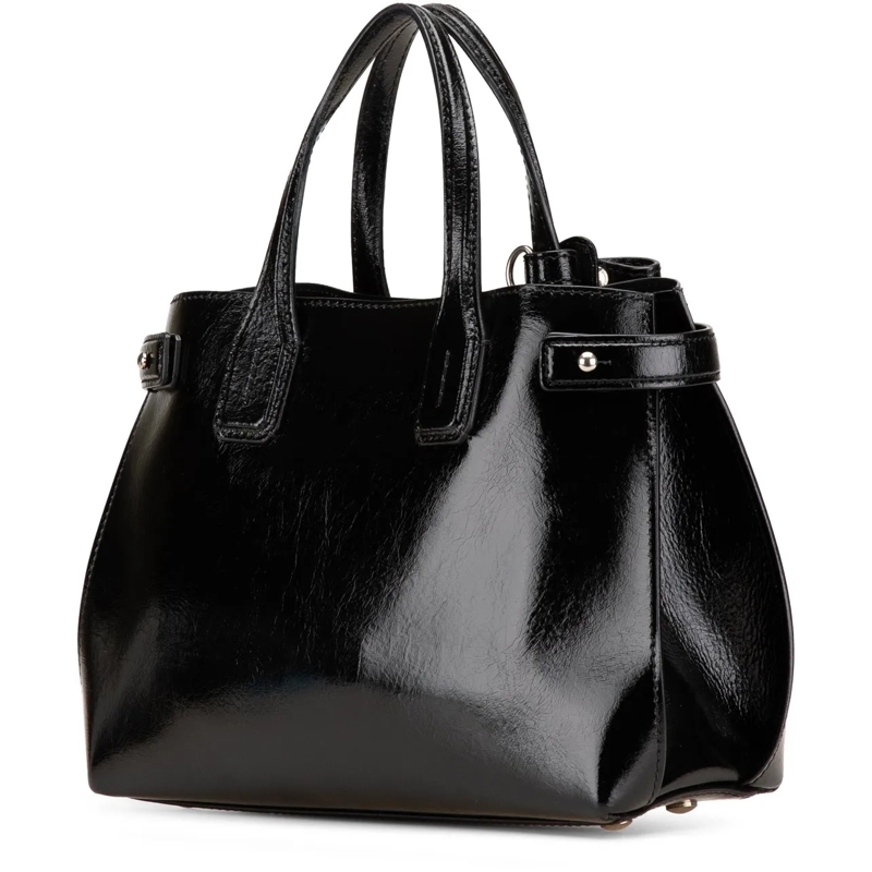 Burberry Schultertasche Small Soft Calfskin Banner Satchel schwarz