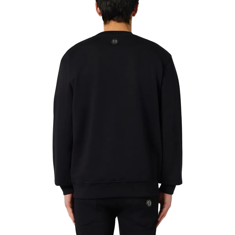 Philipp Plein Top Round Neck Sweatshirt Teddy schwarz(Image 2)
