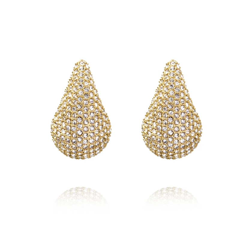 Mockberg Créoles Pavé Daring Ohrringe Gold