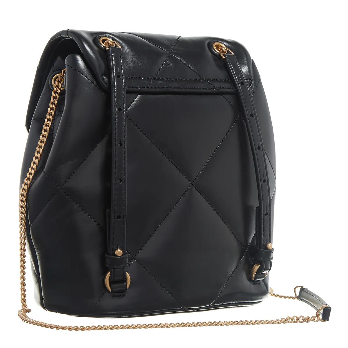 TORY BURCH Rugzakken Kira Diamond Quilt Mini Backpack in zwart