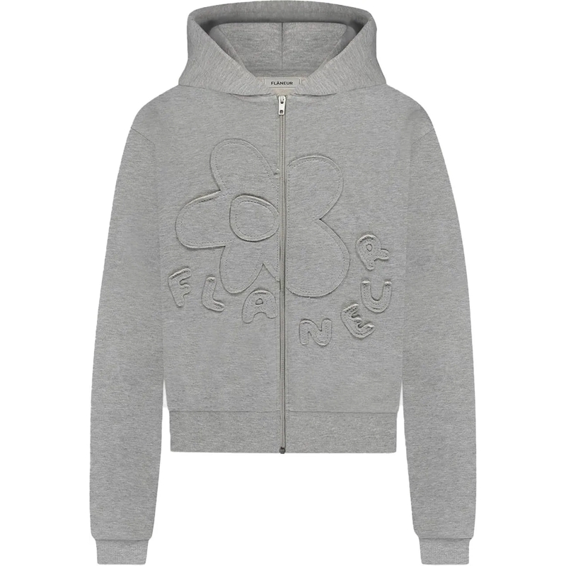 Flâneur Sweat-shirt sweater flower grey grau