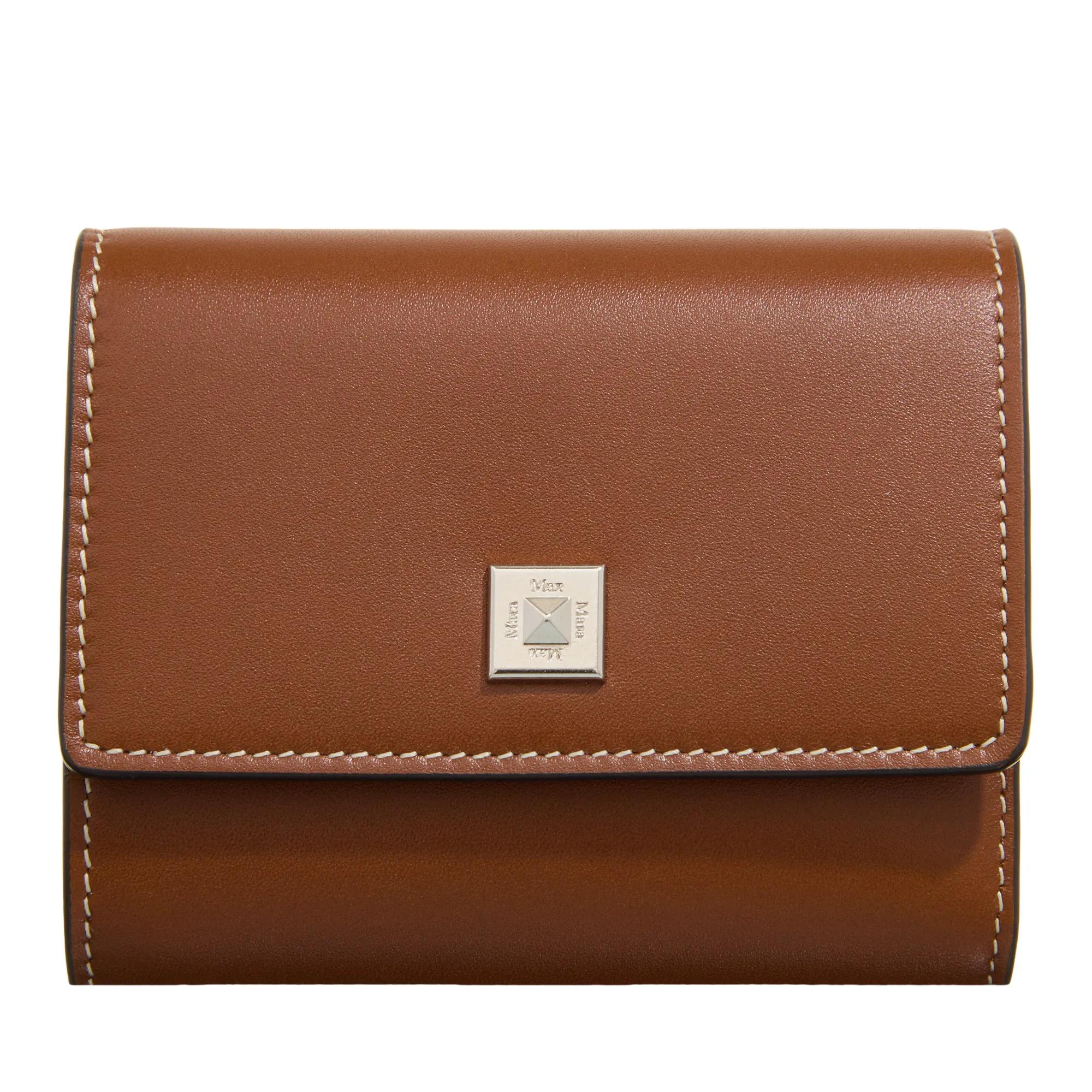 Max Mara Portemonnaie - Compact Wallet - Gr. unisize - in Braun - für Damen