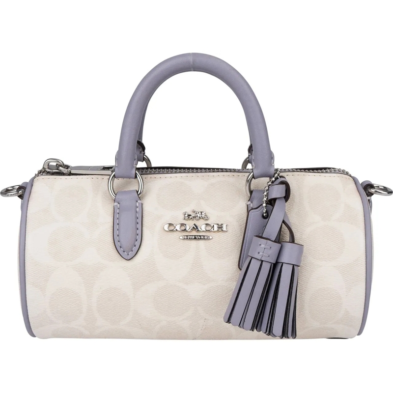 Coach Schultertasche Coach Monogram Mini Lacey Handbag weiß