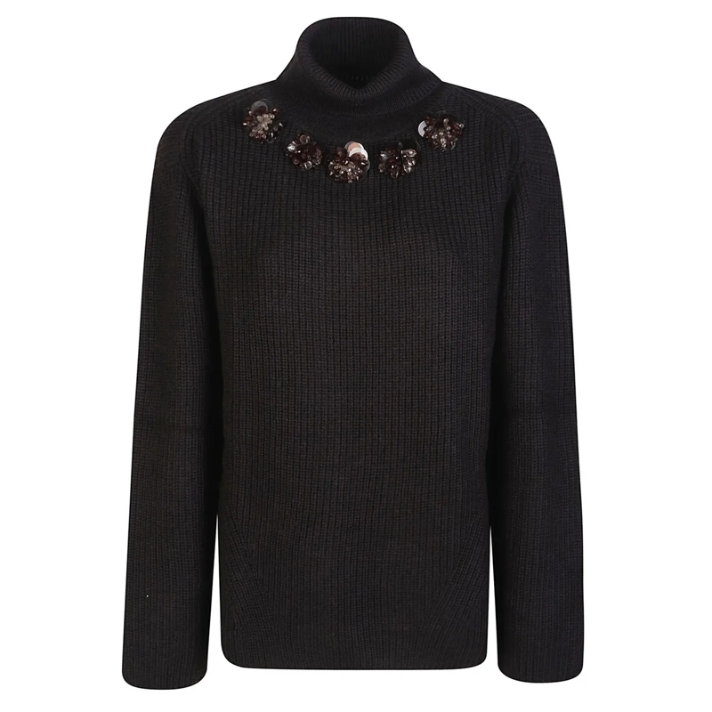 P.A.R.O.S.H.  Ladyblum Turtle Neck Sweater Brown braun