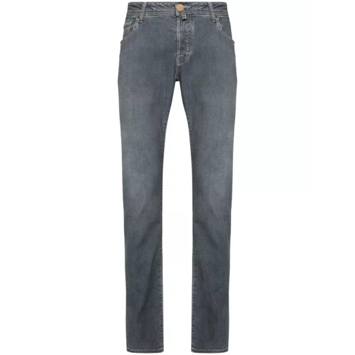 Jacob Cohen Gray Nick Slim Denim Pants Grey 