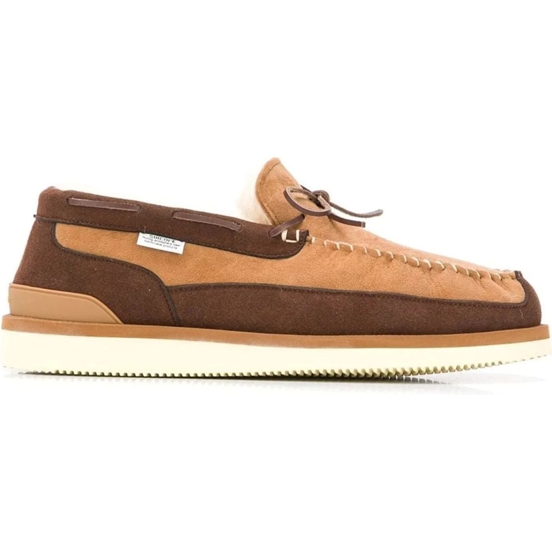 Suicoke Low-Top-Sneaker Shearling-lined Loafers braun