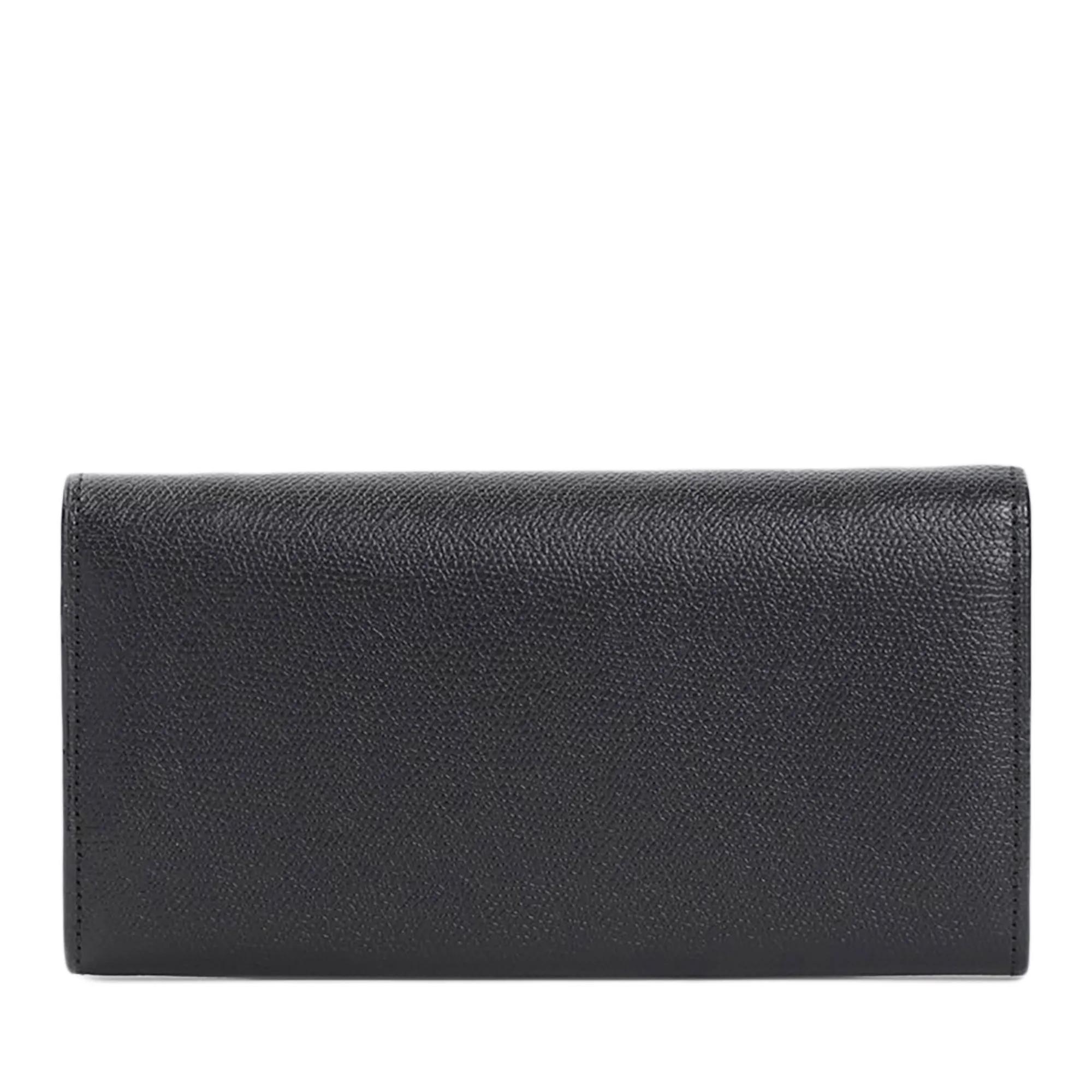 Thumbnail - Valextra Handyhüllen - On Chain Black Calf Leather Wallet - Gr. unisize - in Schwarz - für Damen