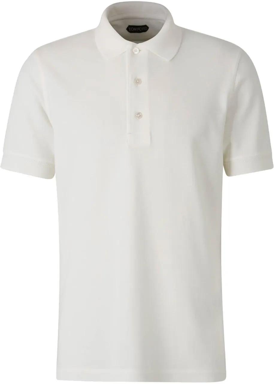 Thumbnail - Tom Ford - Polo Logo Pique - Größe 52 - weiß
