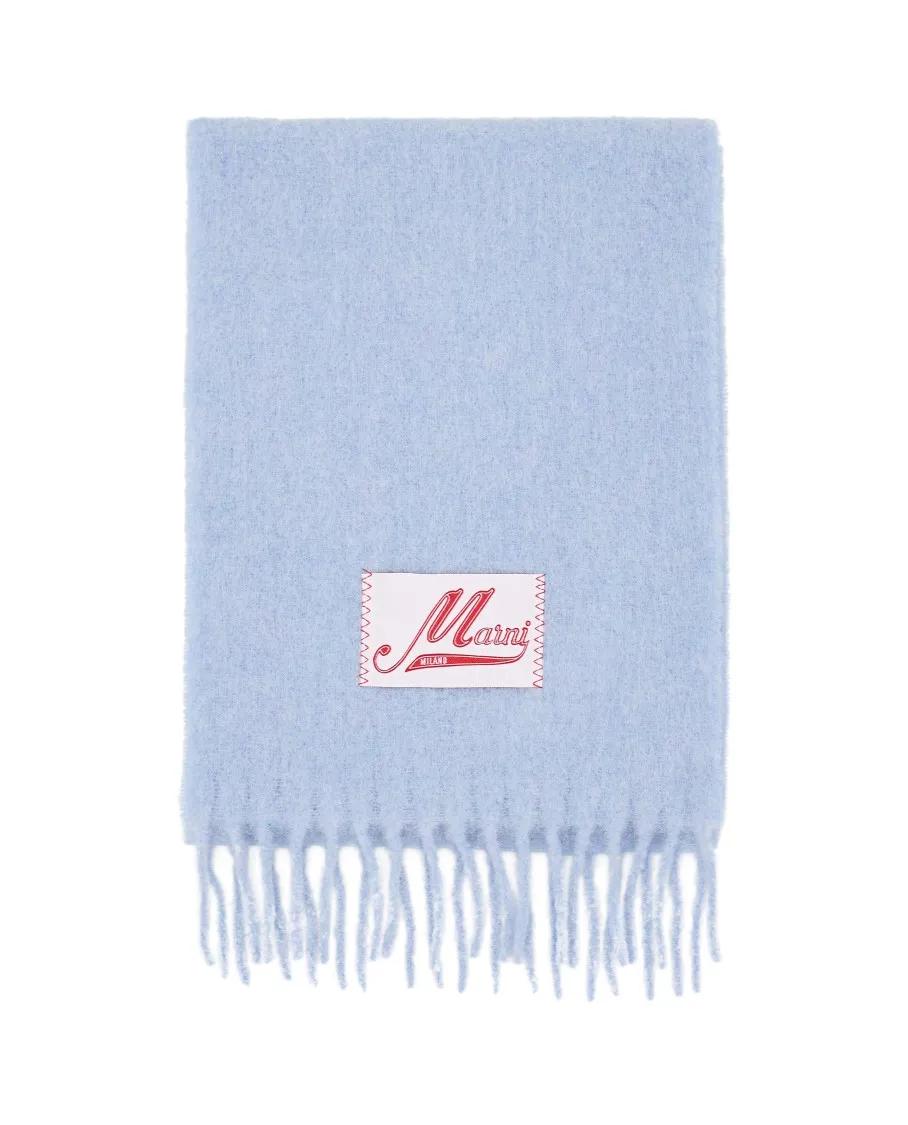 Marni Tücher & Schals - Brusched Alpaca Scarf - Gr. unisize - in Blau - für Damen