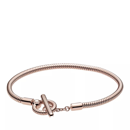 Pandora Moments T-Verschluss Schlangen-Gliederarmband 14k Rose gold-plated Bracelet