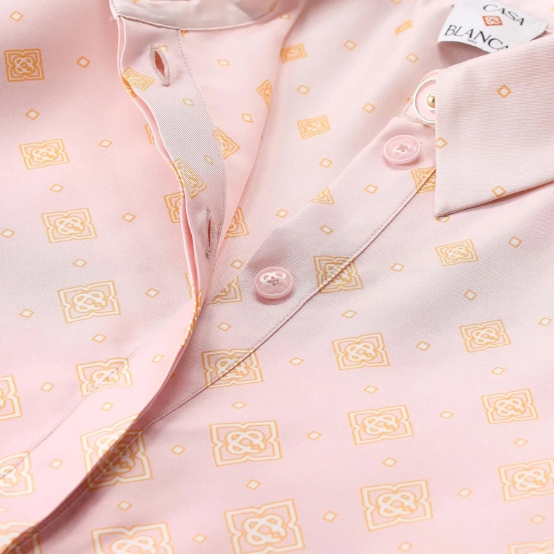 Casablanca Chemisier Hemdbluse aus Seide pink(Image 4)